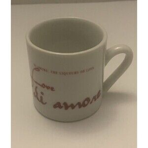 Shot Glass Mini Espresso Mug di Amore Liqueur Ceramic Vintage